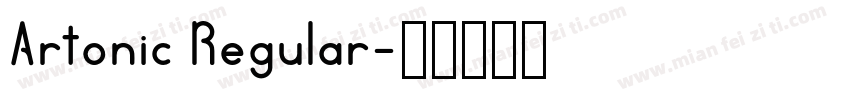 Artonic Regular字体转换